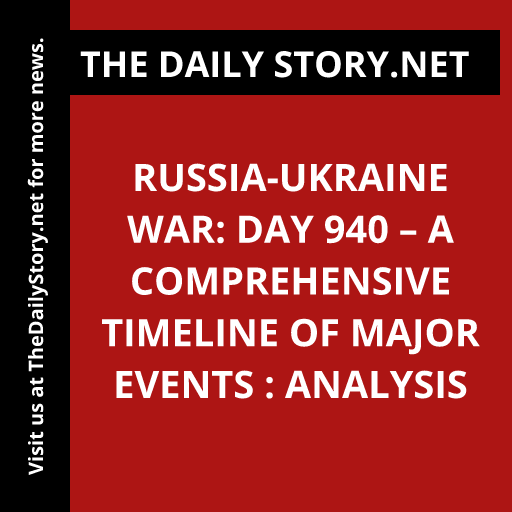 Russia-Ukraine War: Day 940 – A Comprehensive Timeline of Major Events : Analysis