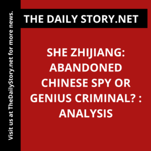She Zhijiang: Abandoned Chinese Spy or Genius Criminal? : Analysis