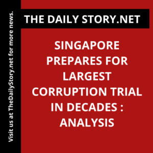 Singapore prepares for largest corruption trial in decades : Analysis