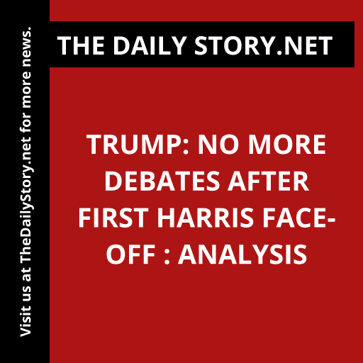 Trump: No More Debates After First Harris Face-Off : Analysis
