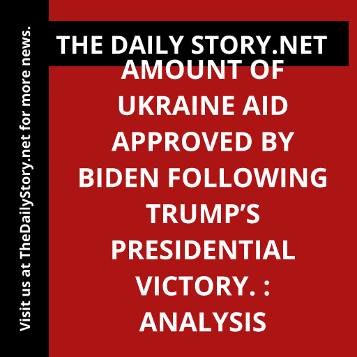 Amount of Ukraine aid approved by Biden following Trump’s presidential victory. : Analysis