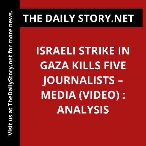 Israeli strike in Gaza kills five journalists – media (VIDEO) : Analysis