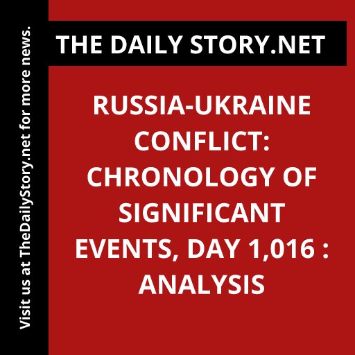 Russia-Ukraine conflict: Chronology of significant events, day 1,016 : Analysis